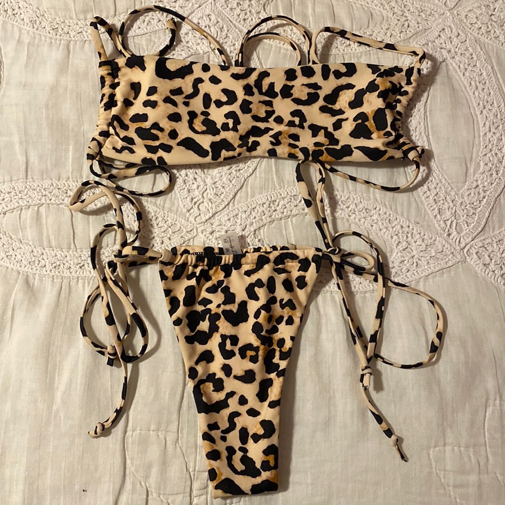 Zaful cheetah print bikini